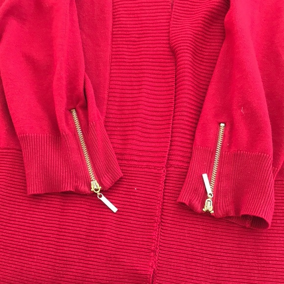 Carmen Marc Volvo red large open cardigan - Picture 7 of 8